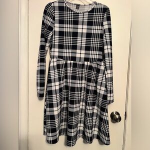 NWOT Large SHEIN black and white A line dress